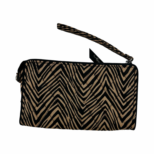 Wallet By Vera Bradley In Black & Brown, Size:Large