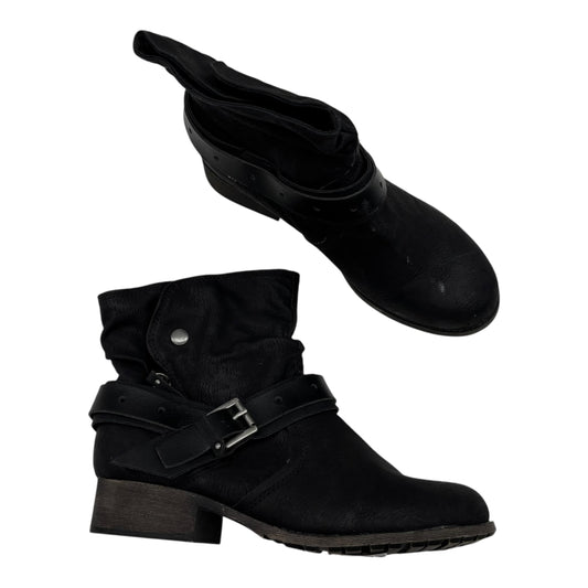 Boots Ankle Flats By Jelly Pop In Black, Size:8