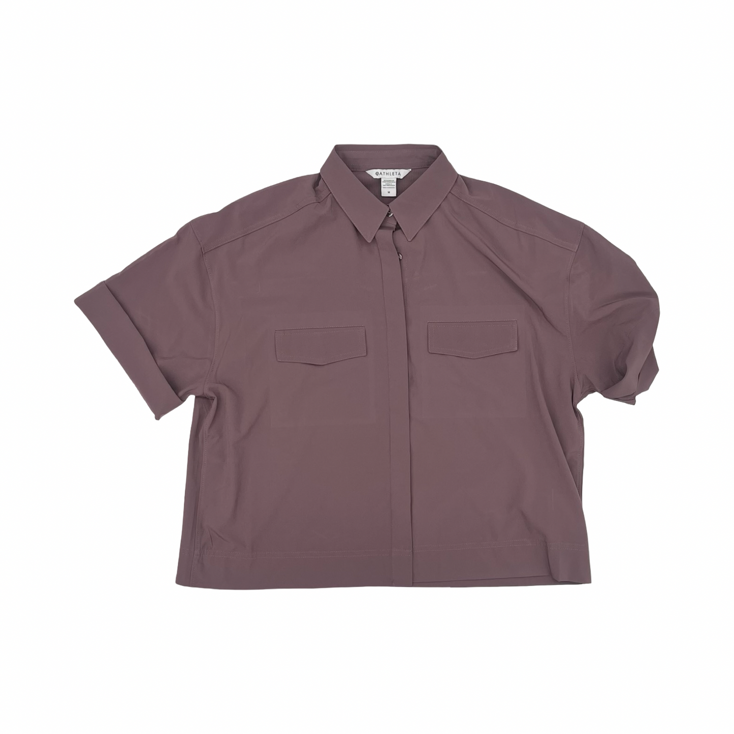 Athletic Top Ss By Athleta In Mauve, Size:M