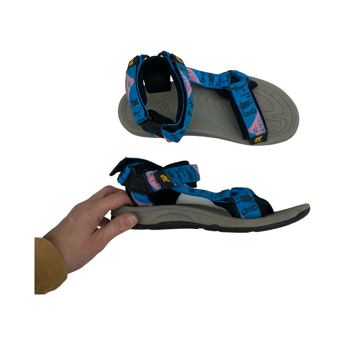 Sandals Sport By Clothes Mentor In Blue, Size:8.5