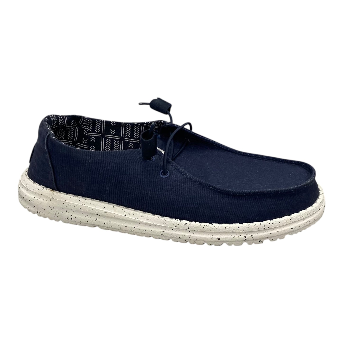 Shoes Flats By Hey Dude In Navy, Size:9