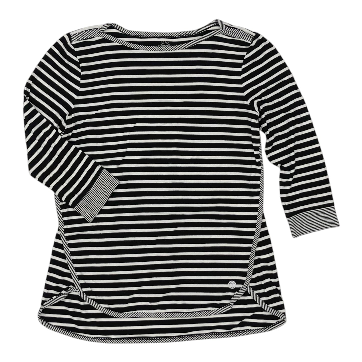 Top Ls By Talbots In Black & Cream, Size:Sp