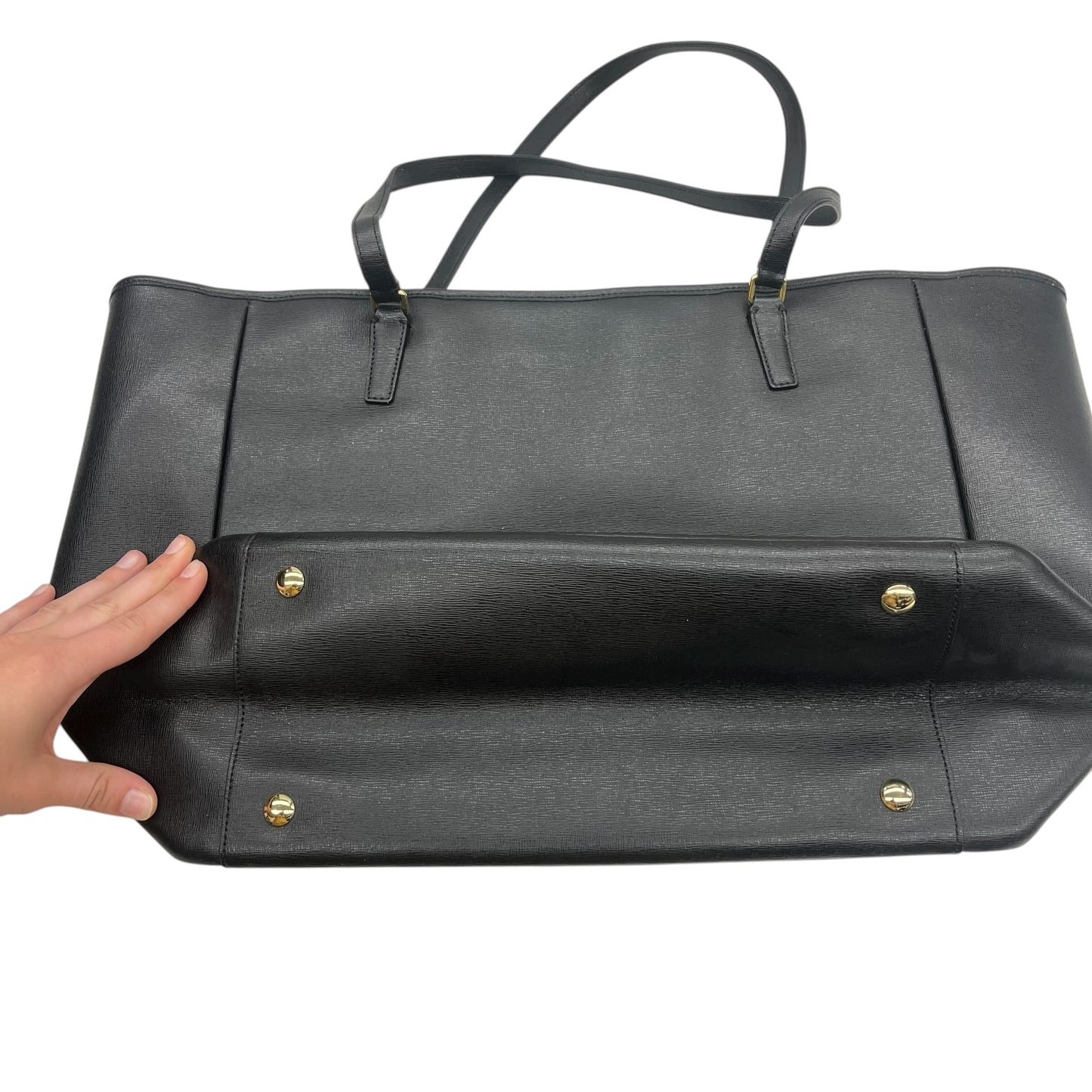 Handbag Designer By Coach In Black, Size:Large