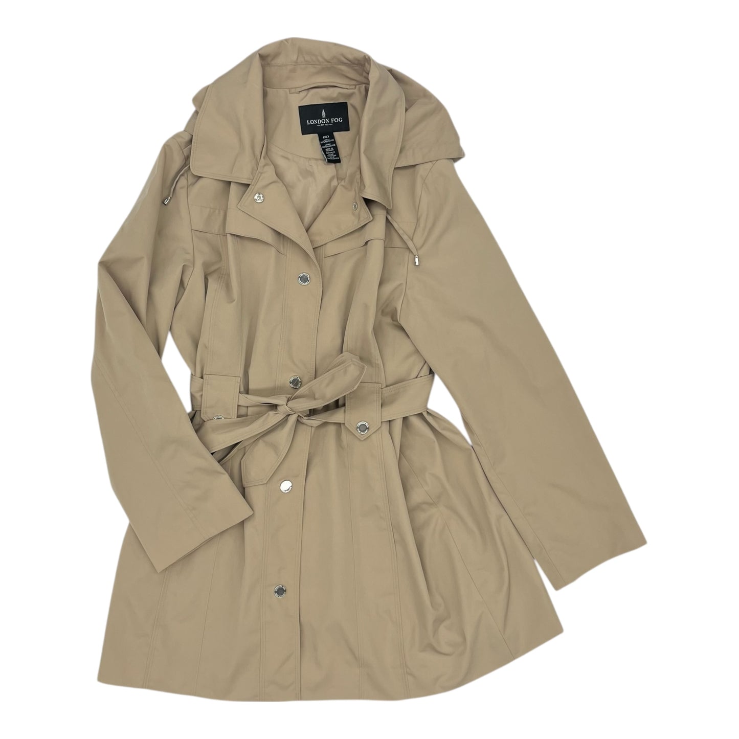Coat Trench Coat By London Fog In Tan, Size:Xl