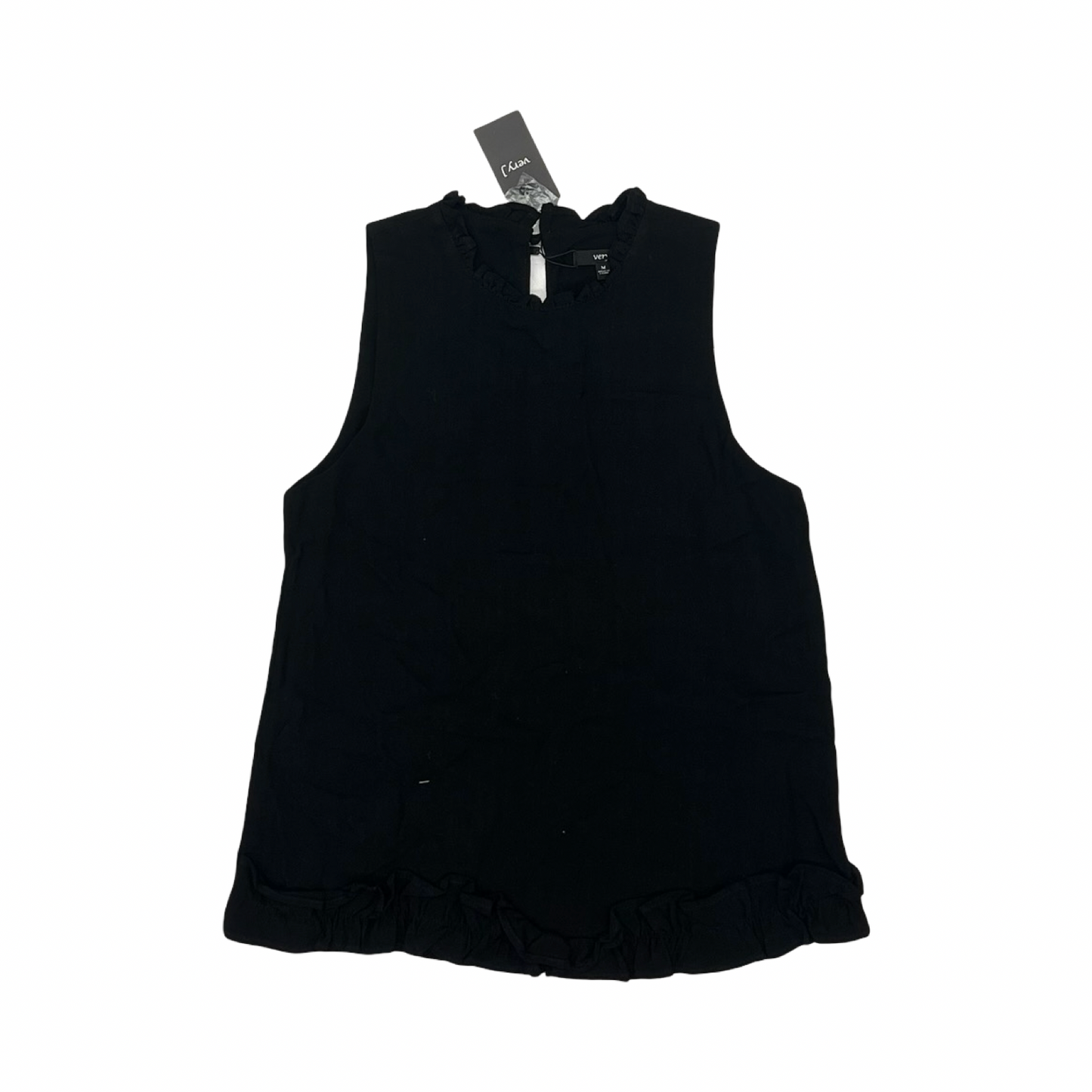 Blouse Sleeveless By Very J In Black, Size:M