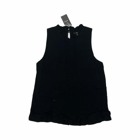 Blouse Sleeveless By Very J In Black, Size:M
