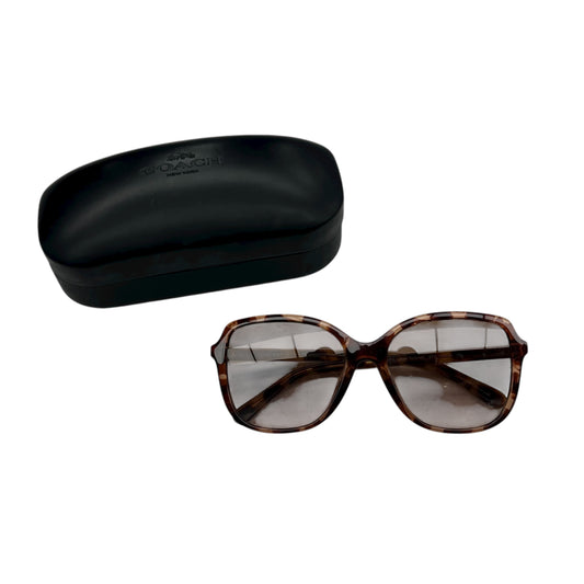 Sunglasses Designer By Coach In Tortoise Shell Print