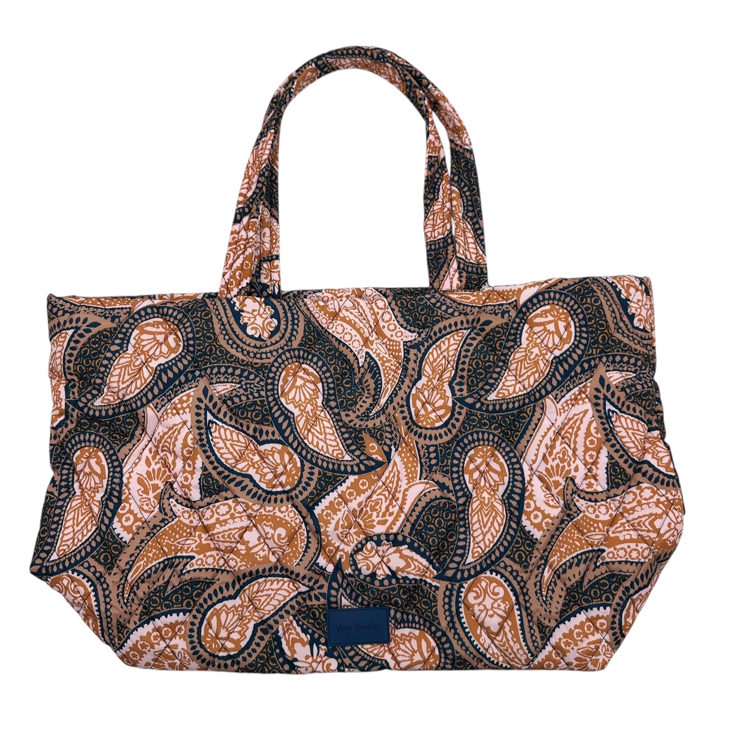 Tote By Vera Bradley In Blue & Orange, Size:Medium