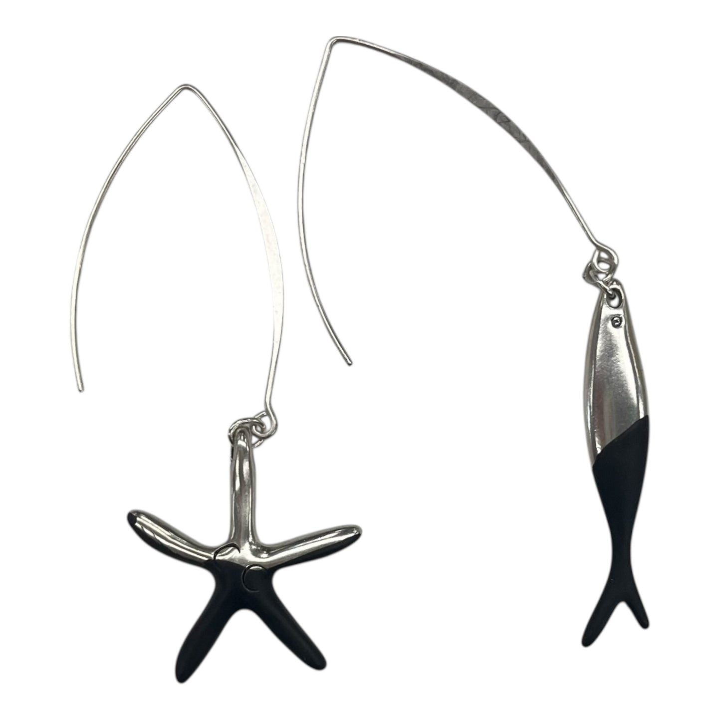 Earrings Dangle/Drop By    Clothes Mentor In Blue & Silver