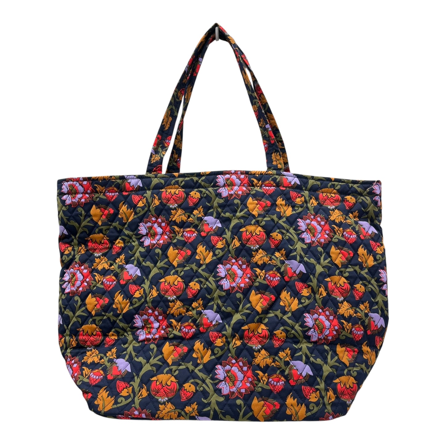 Handbag By Vera Bradley In Blue & Orange, Size:Large