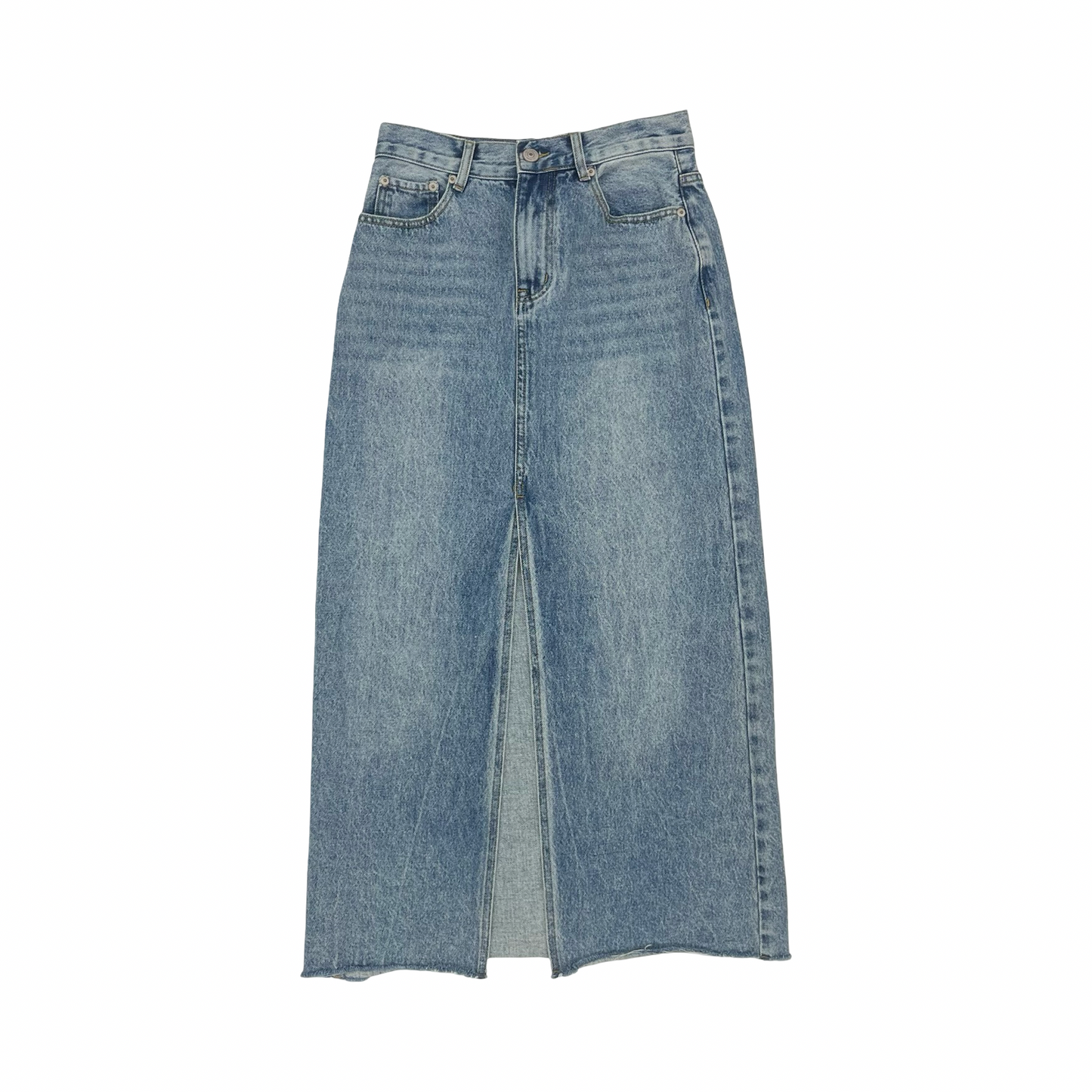 Skirt Midi By Steve Madden In Blue Denim, Size:2