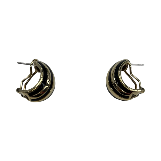 Earrings Dangle/Drop By Clothes Mentor In Black & Gold