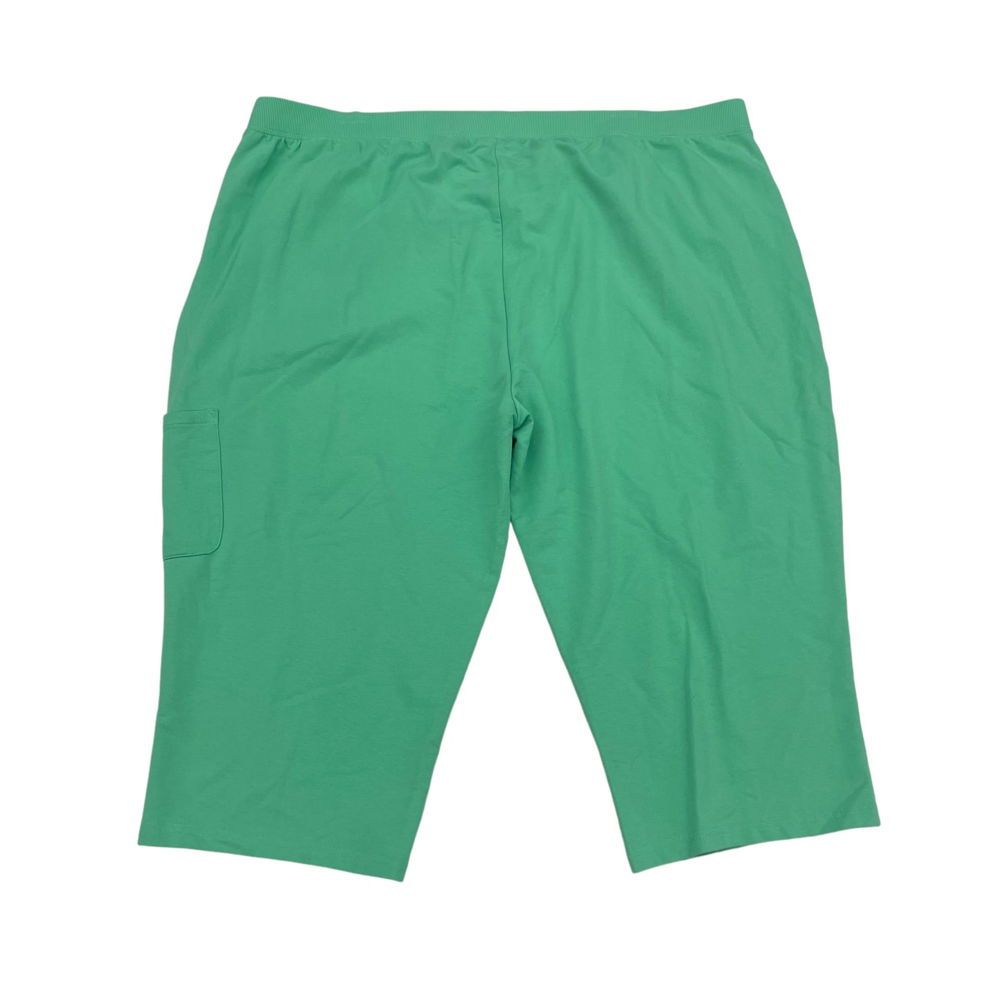 Athletic Capris By Denim And Company In Green, Size:3X