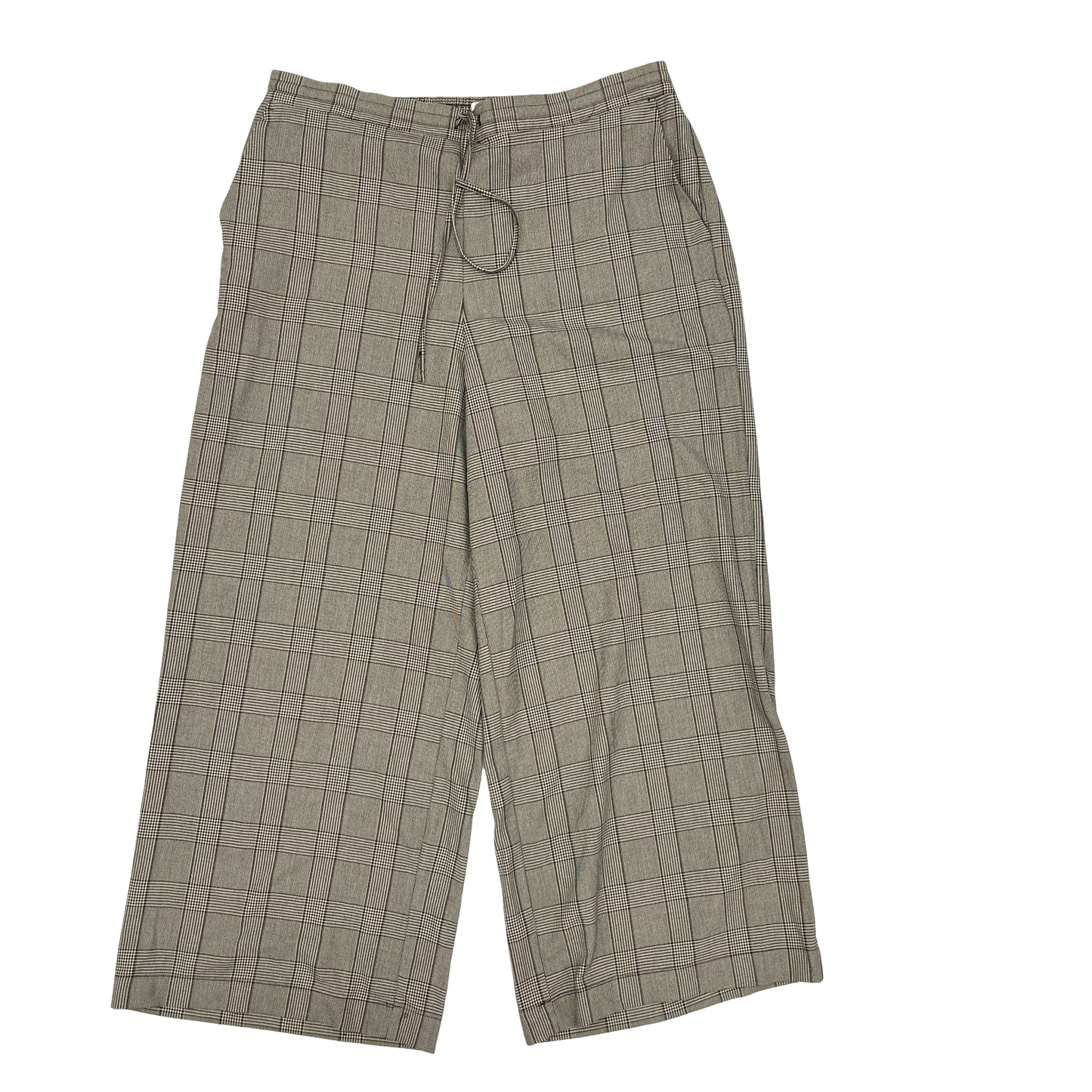 Pants Wide Leg By A New Day In Plaid Pattern, Size:Xxl