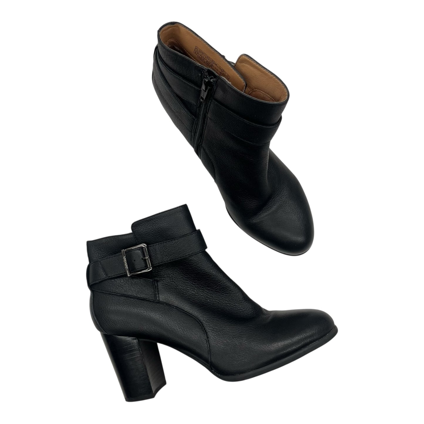 Boots Ankle Heels By Vionic In Black, Size:9.5