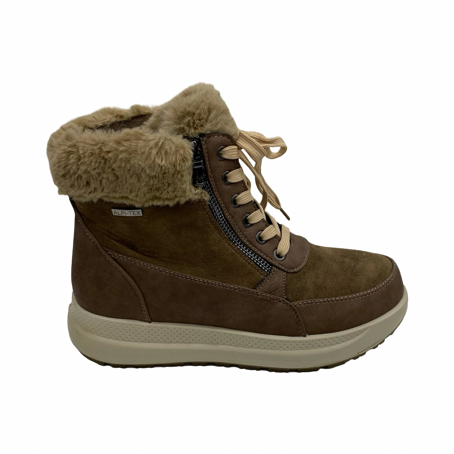 Boots Ankle Flats By Spring Step In Bronze, Size:7.5