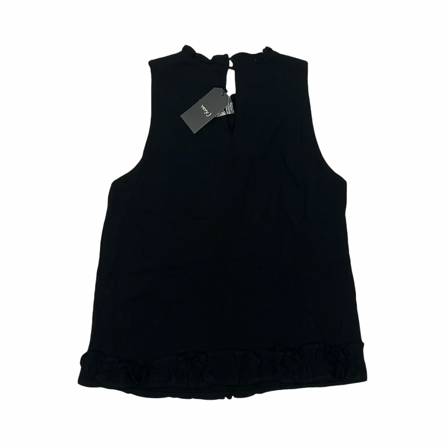 Blouse Sleeveless By Very J In Black, Size:M