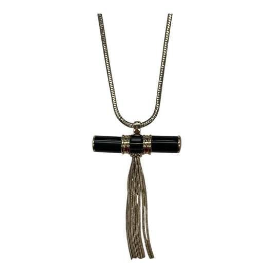 Necklace Statement By Banana Republic In Black & Gold