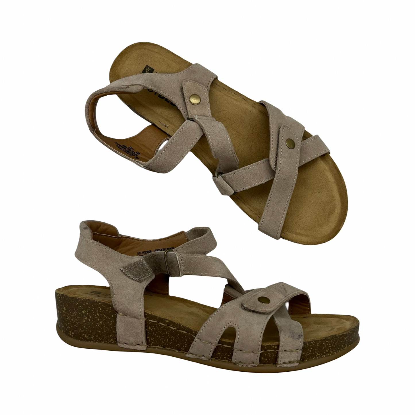 Sandals Flats By White Mountain In Tan, Size:8