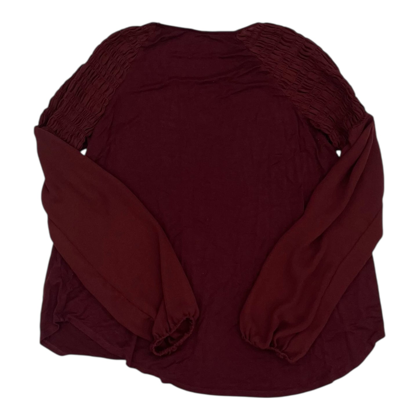 Top Ls By Maurices In Maroon, Size:L
