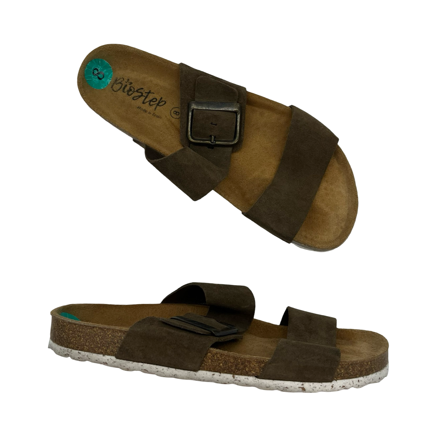 Sandals Flats By Clothes Mentor In Brown, Size:8