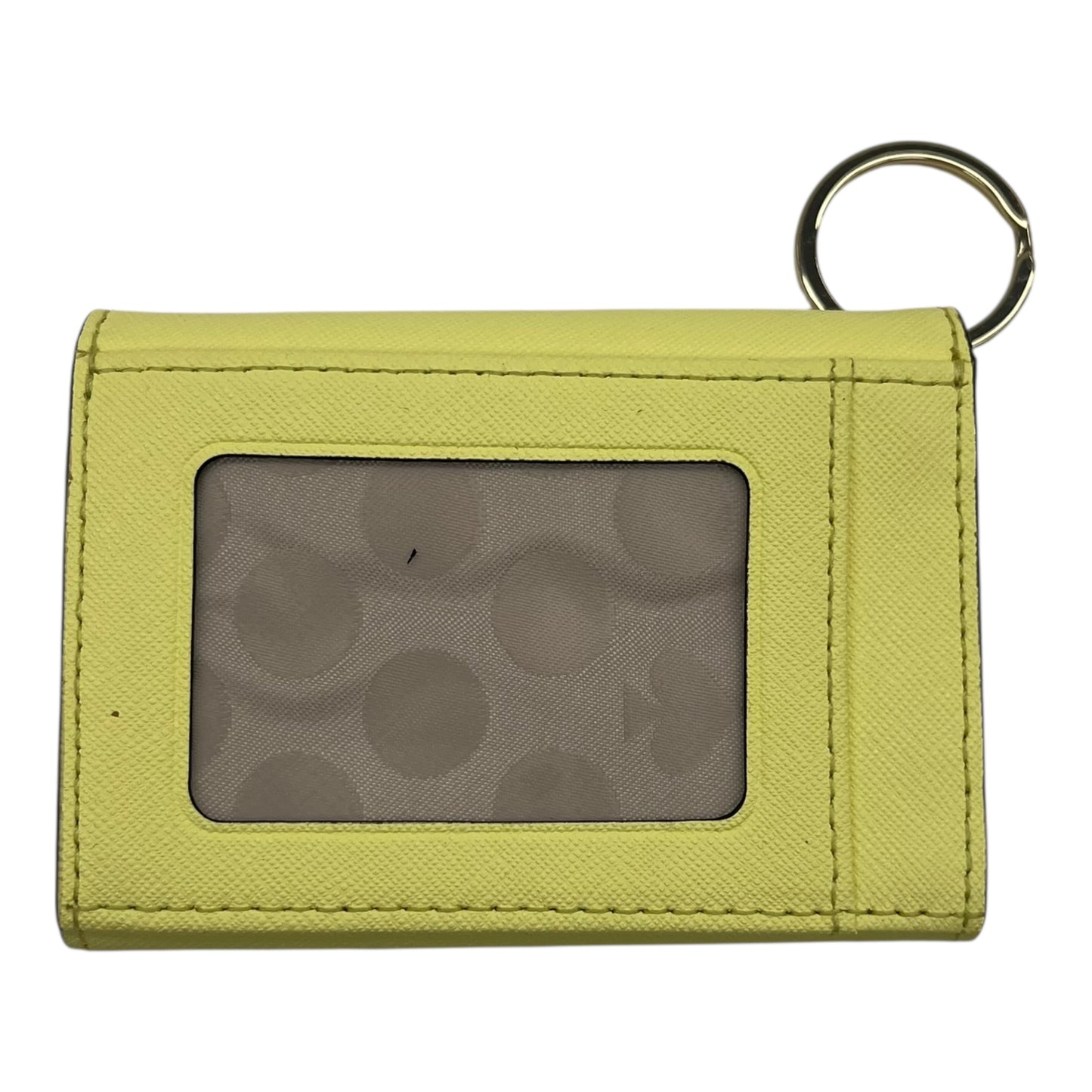 Id/Card Holder Designer By Kate Spade In Yellow