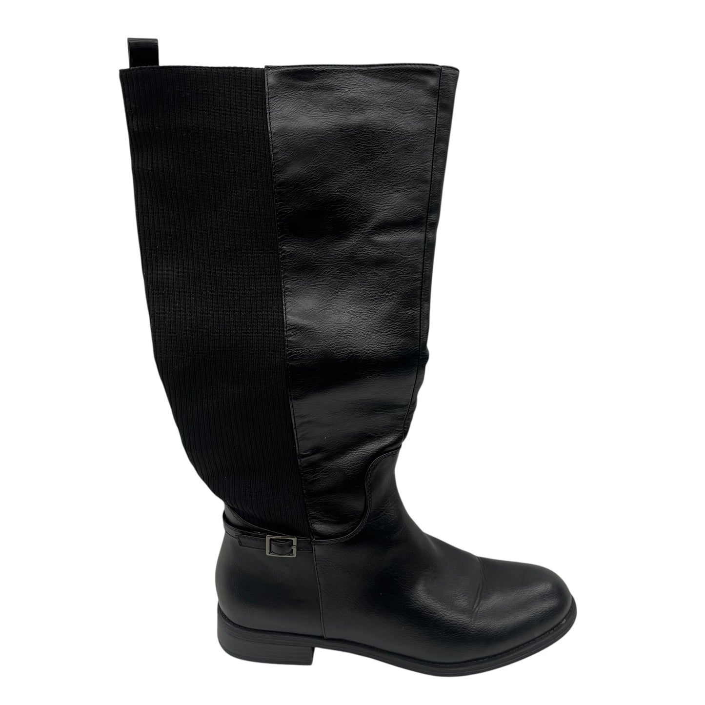 Boots Knee Flats By Clothes Mentor In Black, Size:11