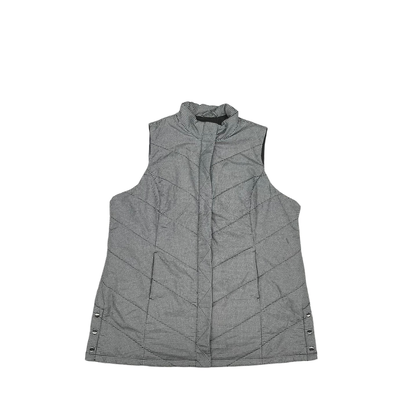 Vest Puffer & Quilted By Cj Banks In Black & White, Size:2X