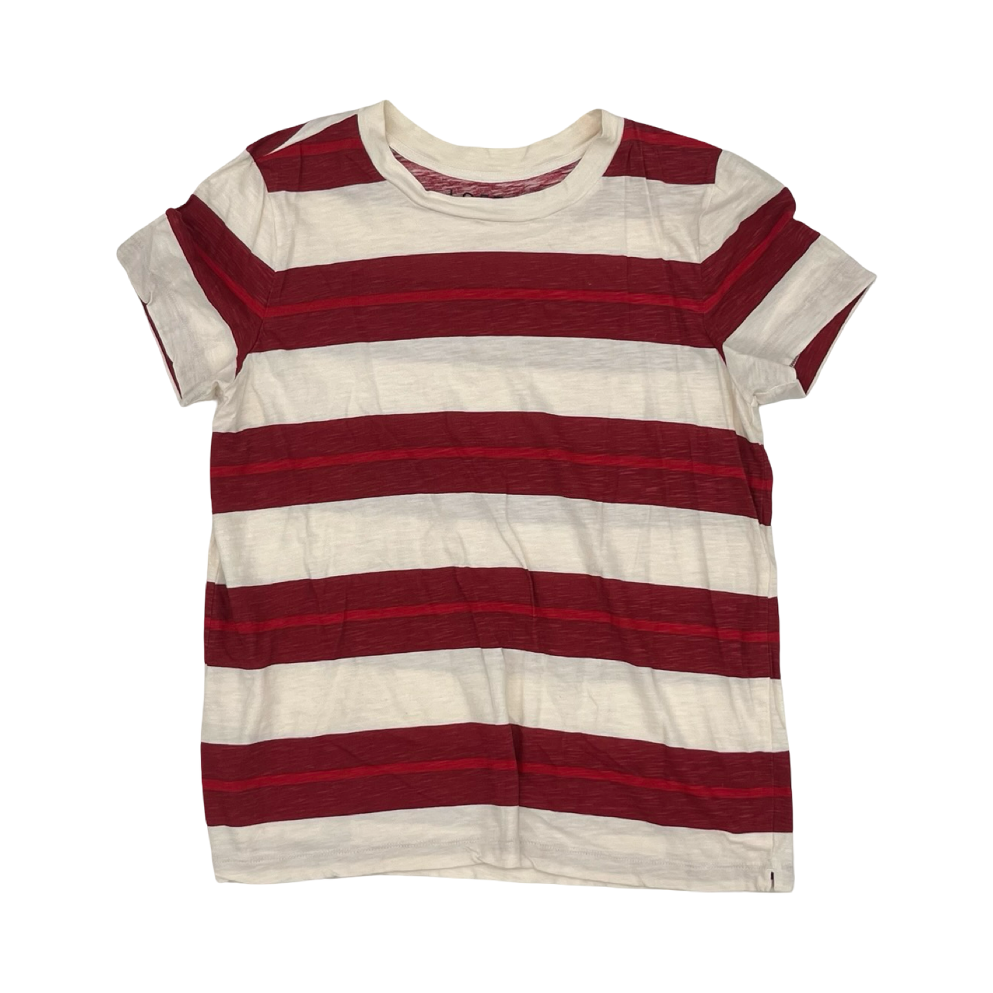 Top Ss By Loft In Cream & Red, Size:L