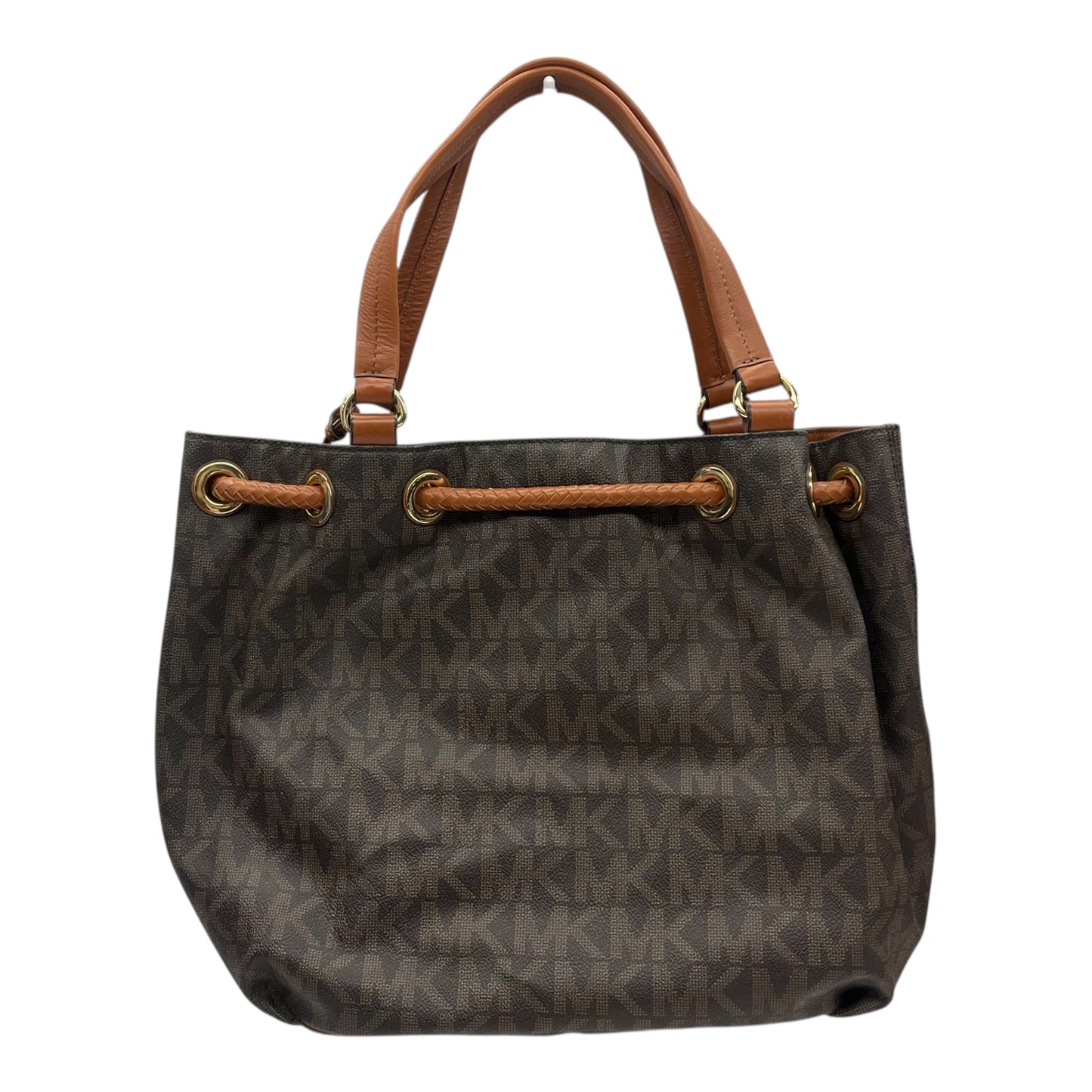 Handbag Designer By Michael Kors In Brown, Size:Large