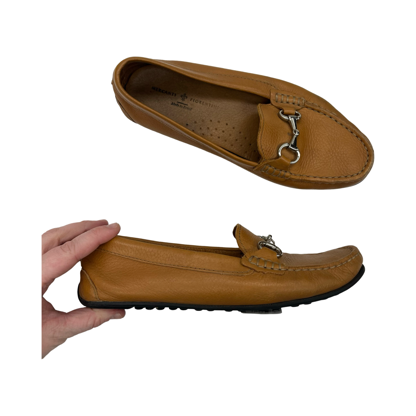 Shoes Flats By Clothes Mentor In Brown, Size:6.5