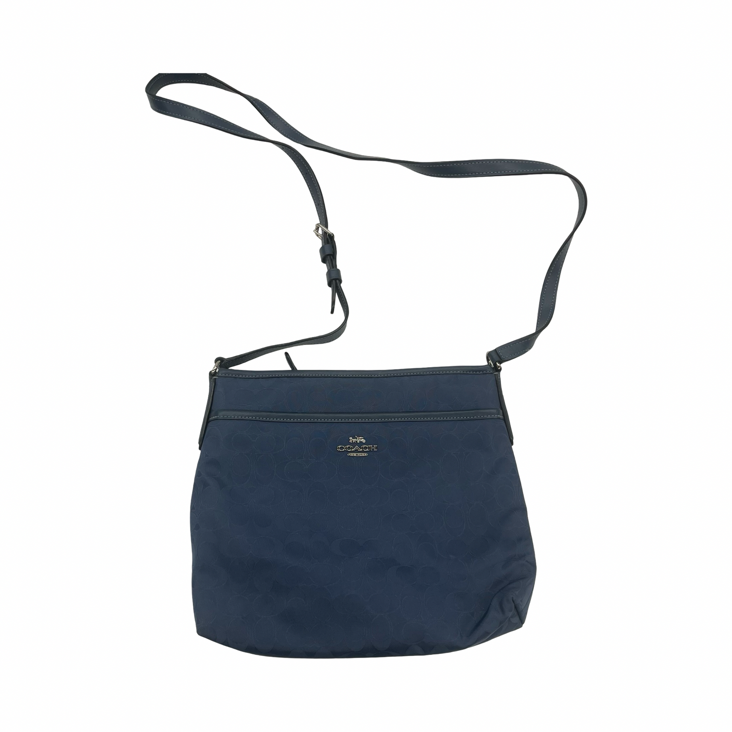 Crossbody Designer By Coach In Blue, Size:Medium