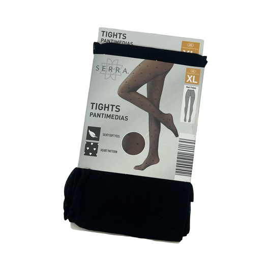 Tights By Serra In Black, Size:Xl