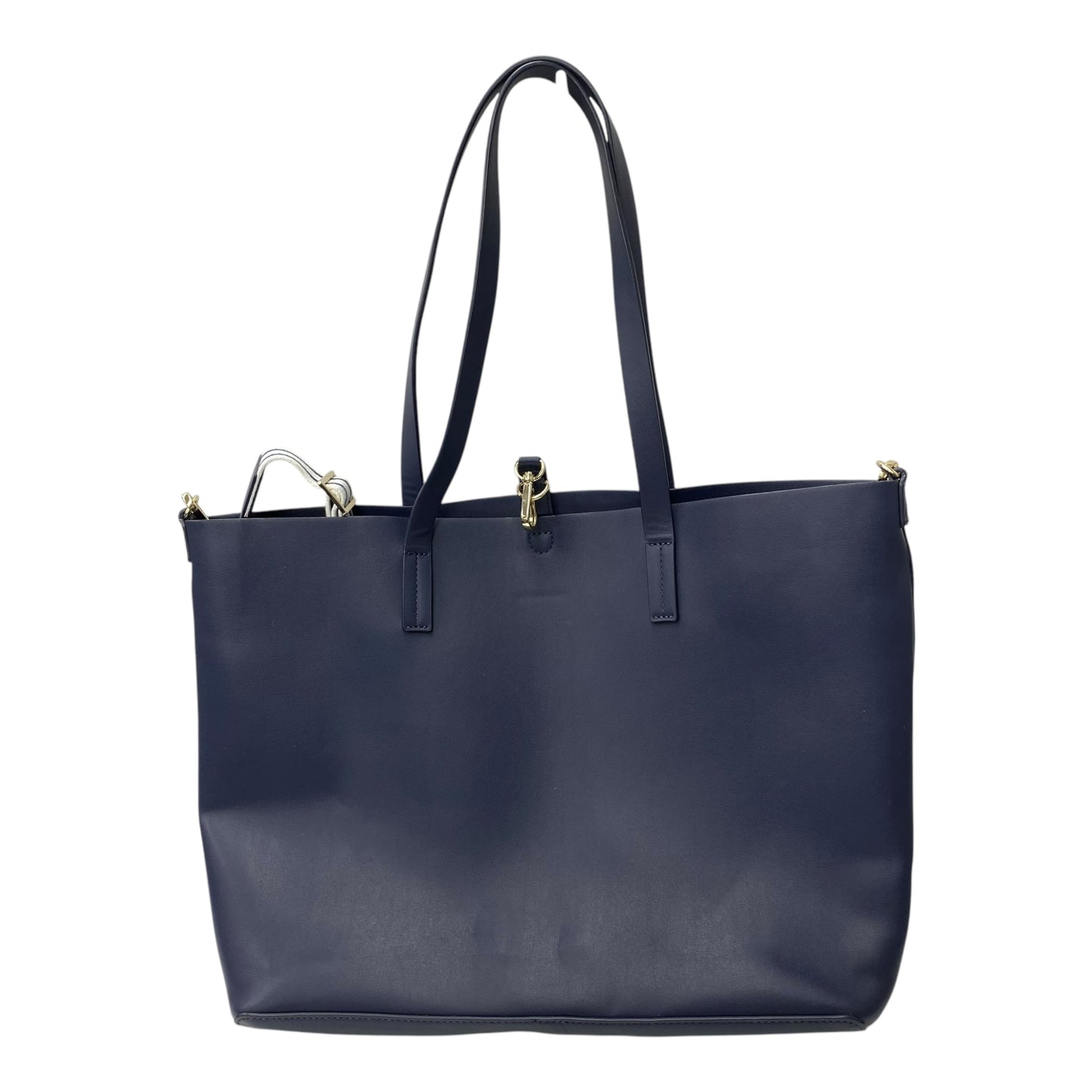 Tote Leather By Cma In Navy, Size:Large