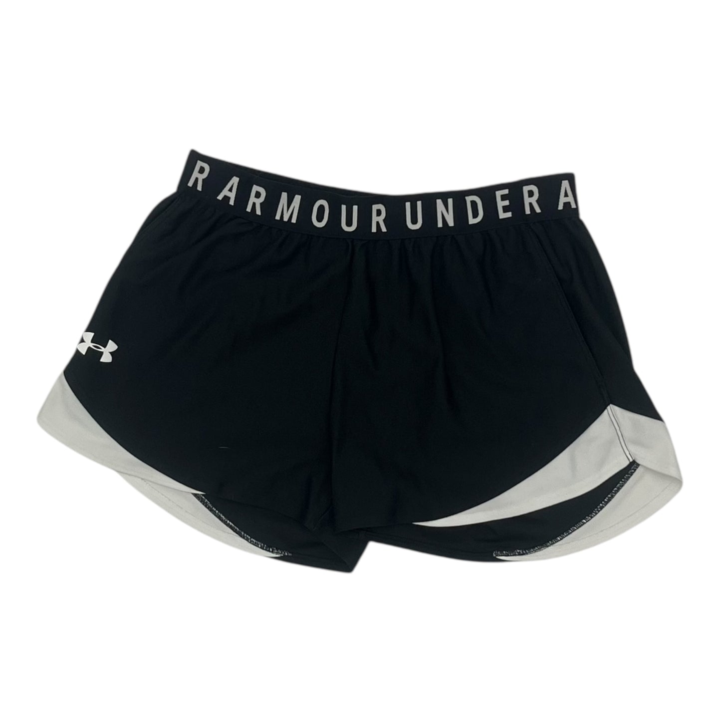 Athletic Shorts By Under Armour In Black & White, Size:M