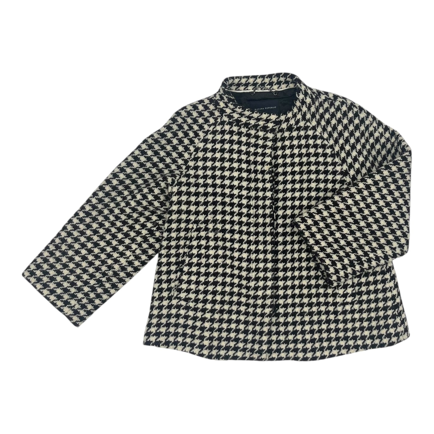 Jacket Other By Banana Republic In Black & Cream, Size:M