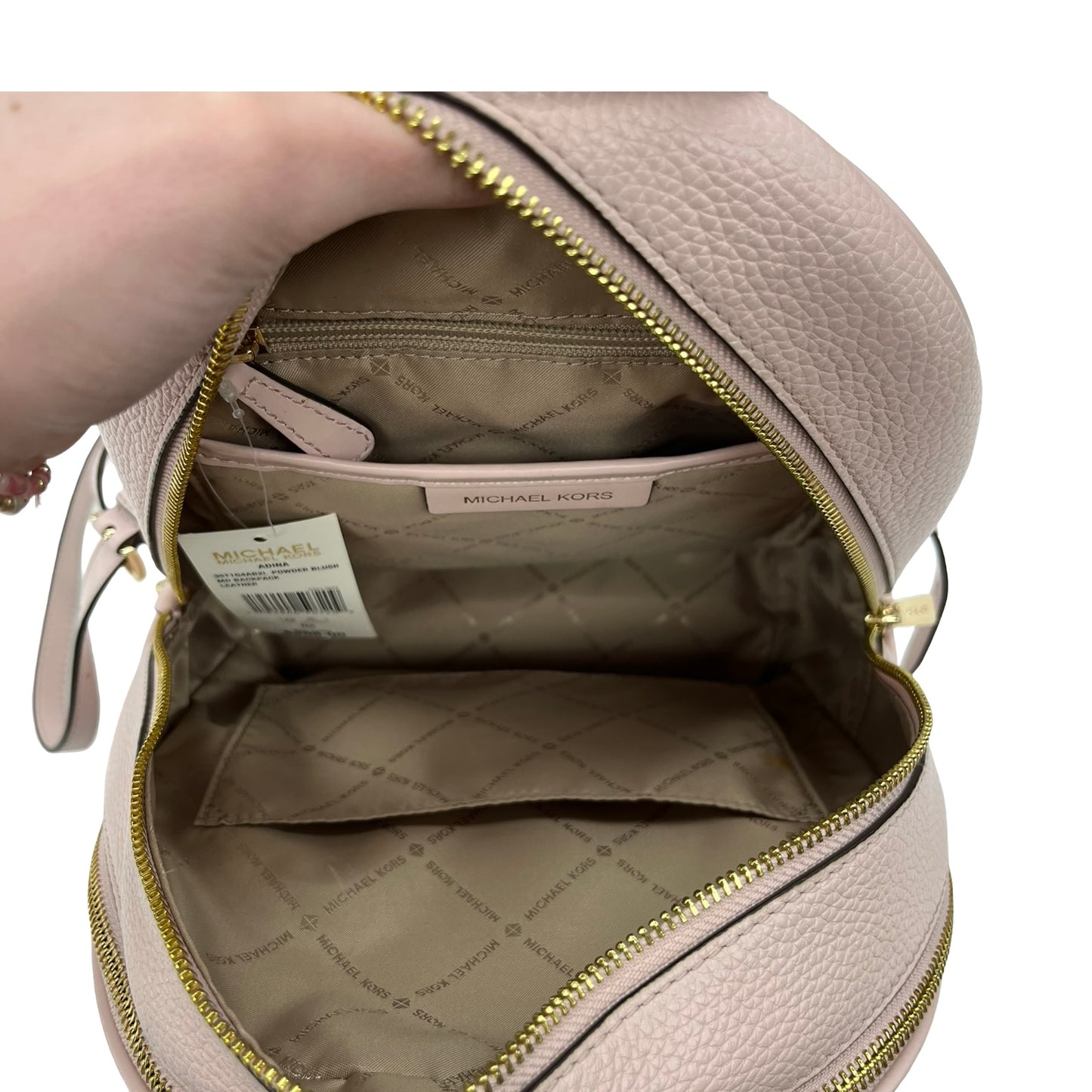 Backpack Designer By Michael Kors In Pink, Size:Medium