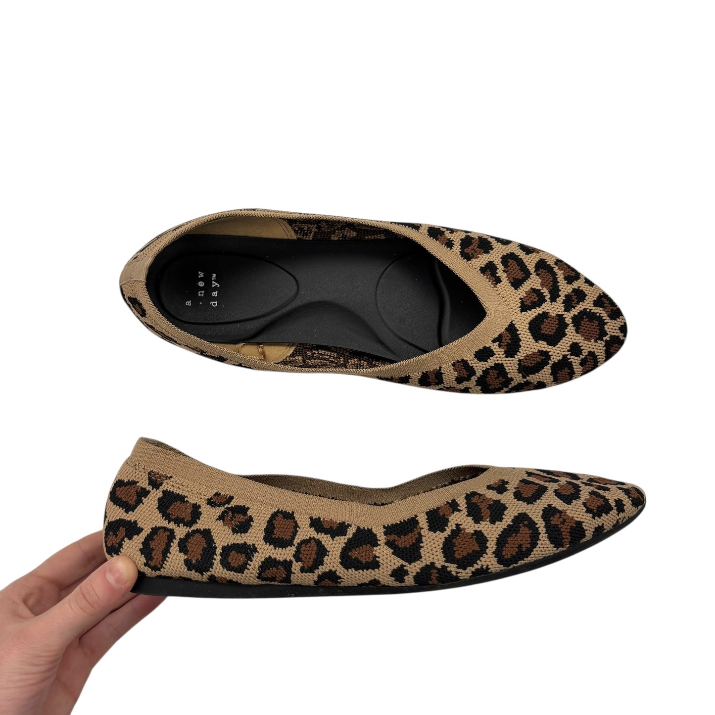 Shoes Flats By A New Day In Animal Print, Size:10