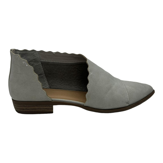 Boots Ankle Flats By So In Grey, Size:9.5