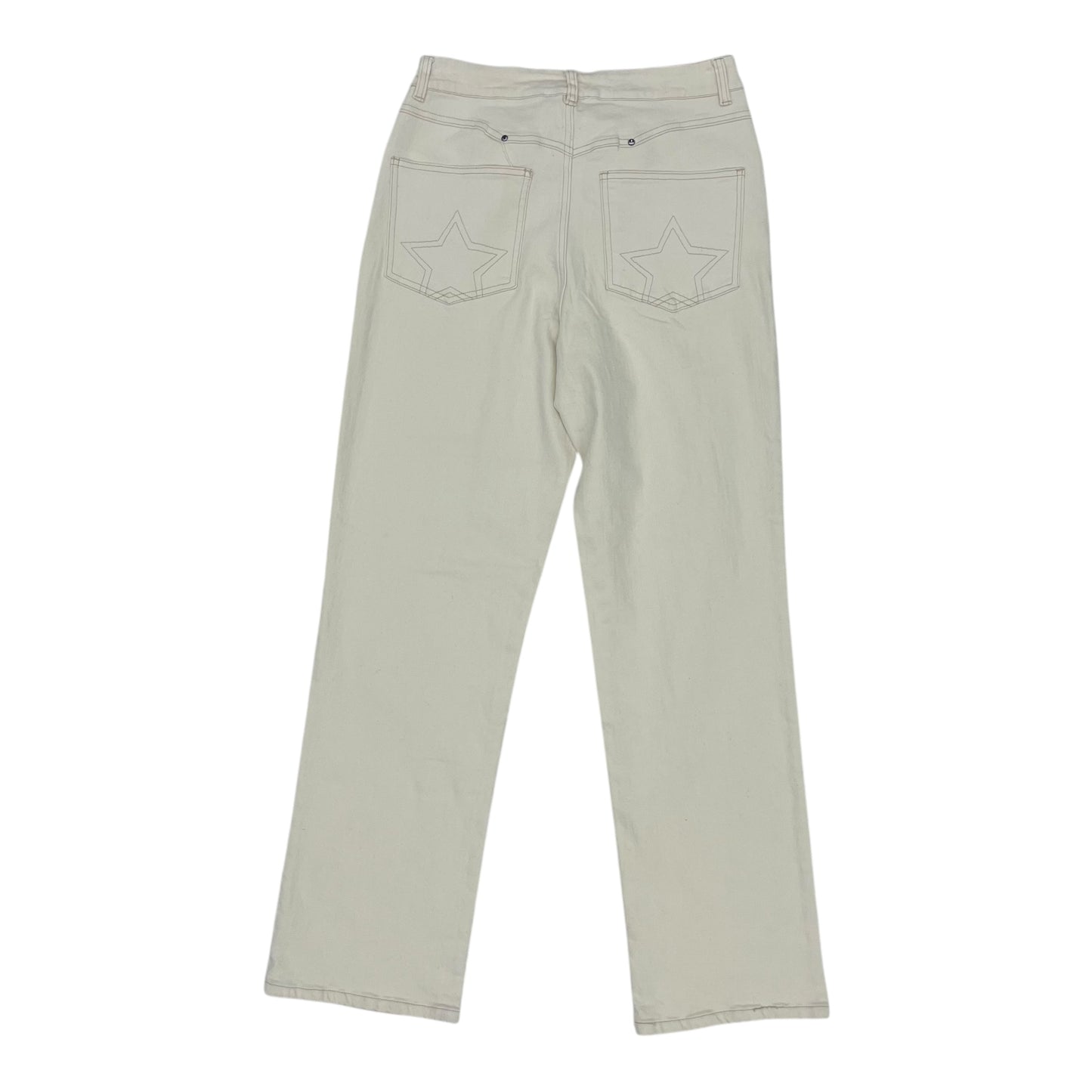 Jeans Boyfriend By Blue B In Cream, Size:M