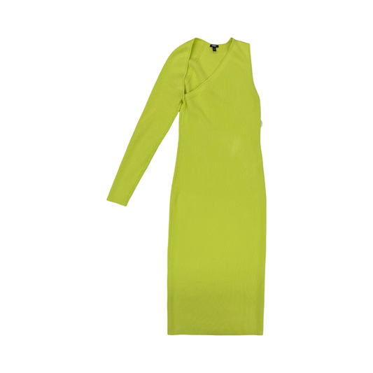 Dress Party Midi By Express In Green, Size:L