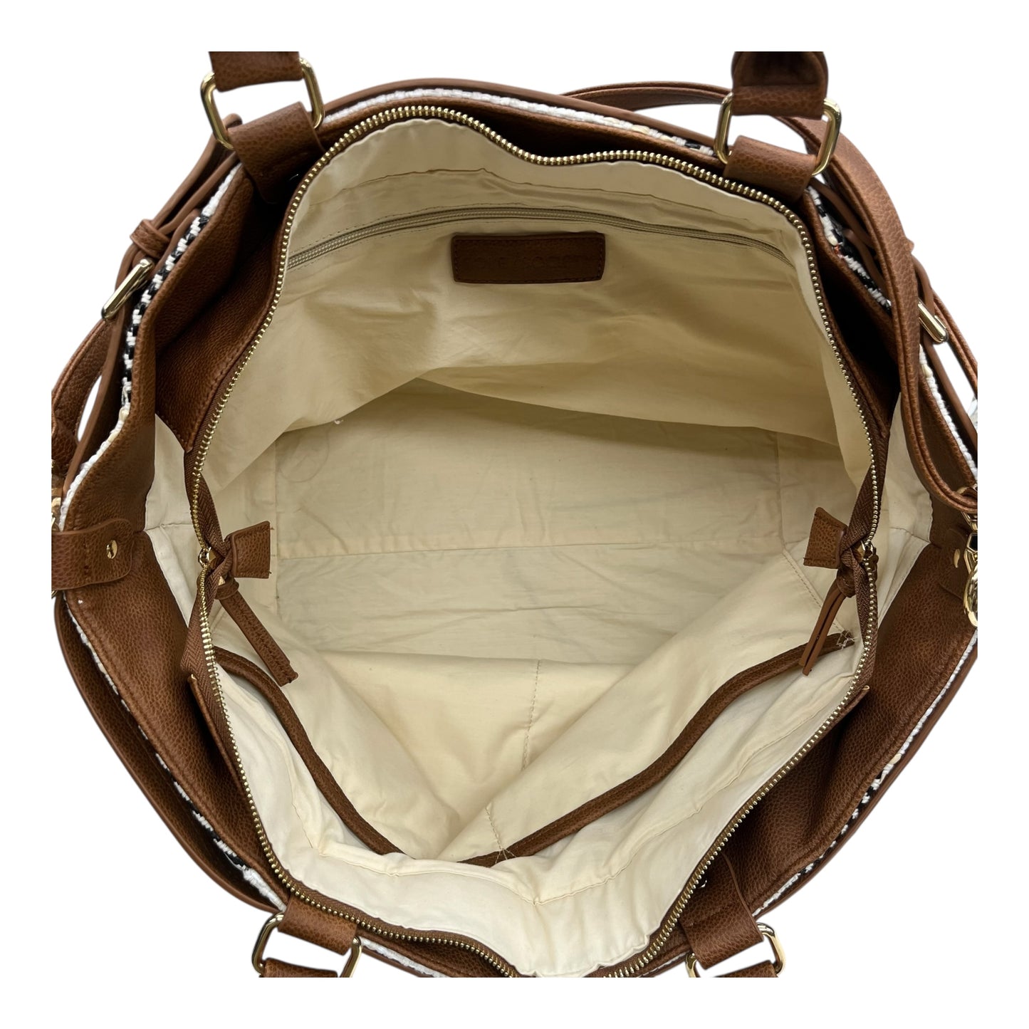 Tote By Clothes Mentor In Cream, Size:Large
