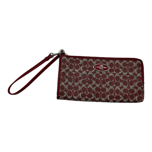 Wallet Designer By Coach In Red, Size:Medium