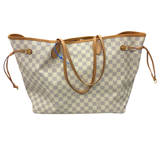 Handbag Luxury Designer By Louis Vuitton In Tan, Size:Large