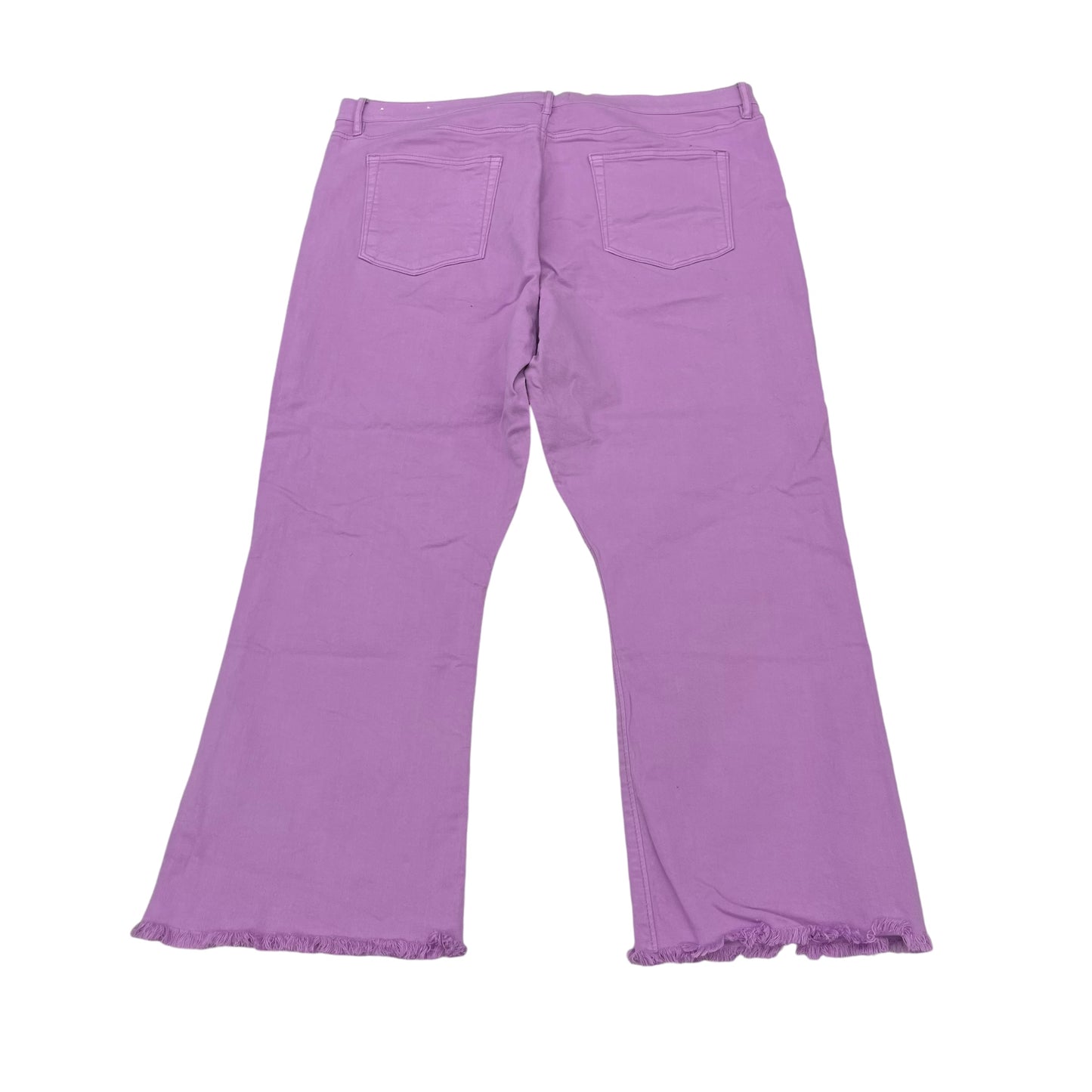 PURPLE DENIM JEANS CROPPED by LOFT Size:18