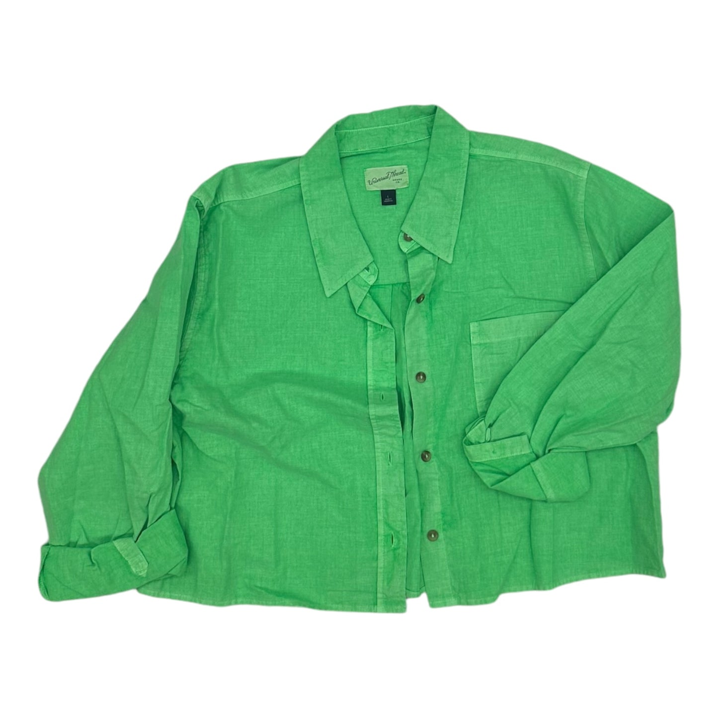 Top Ls By Universal Thread In Green, Size:L