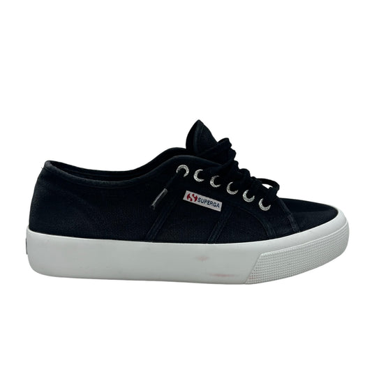 Shoes Flats By Superga In Black, Size:10.5