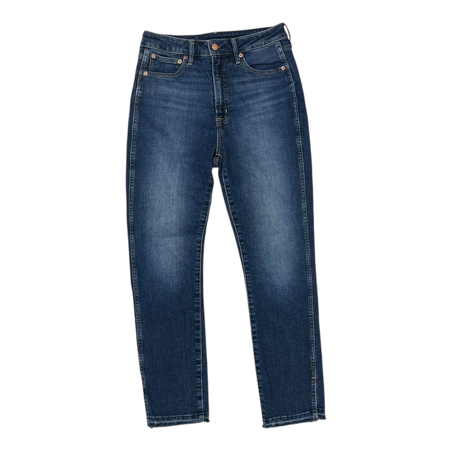 Jeans Straight By Gap In Blue Denim, Size:8