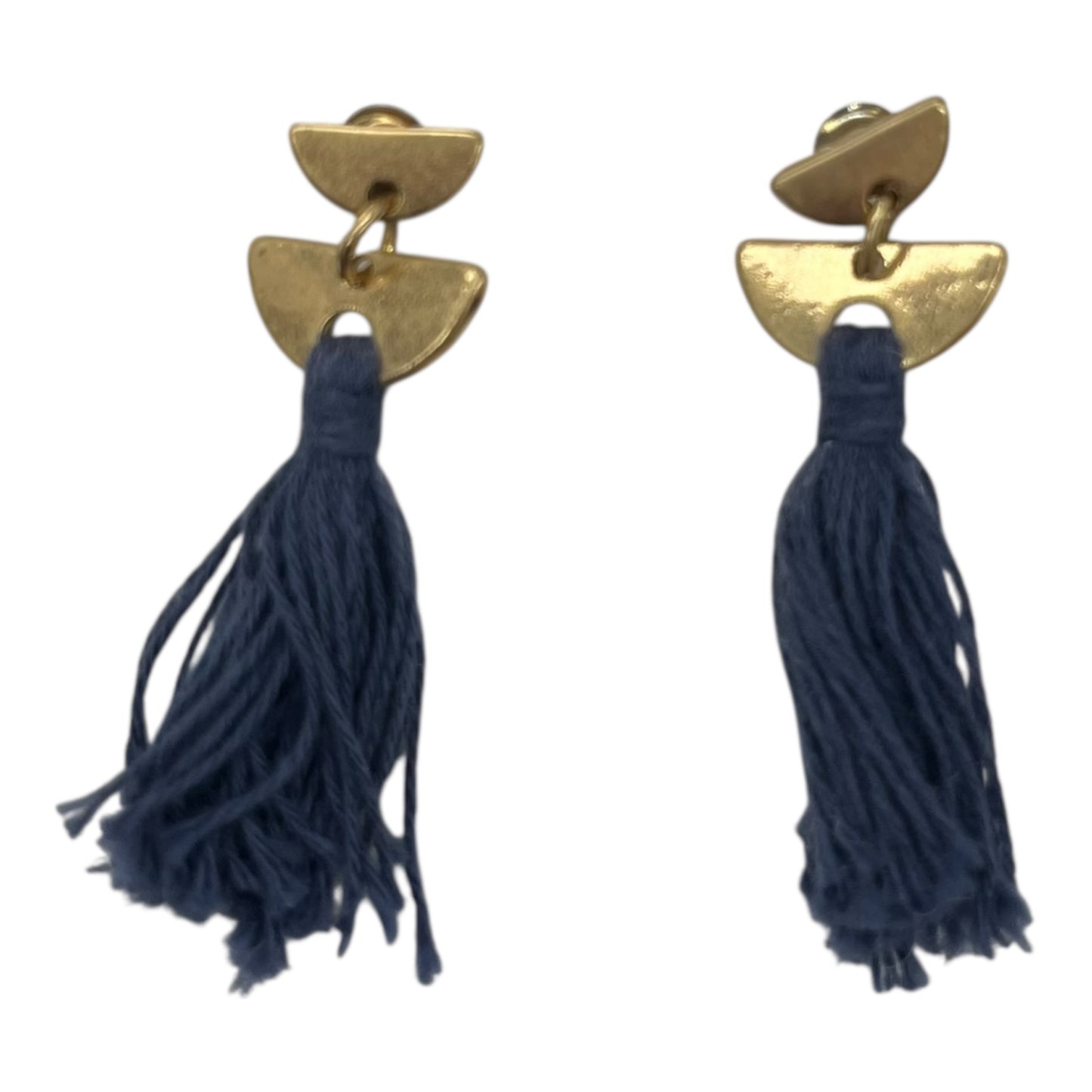 Earrings Dangle/Drop By Clothes Mentor In Blue & Gold