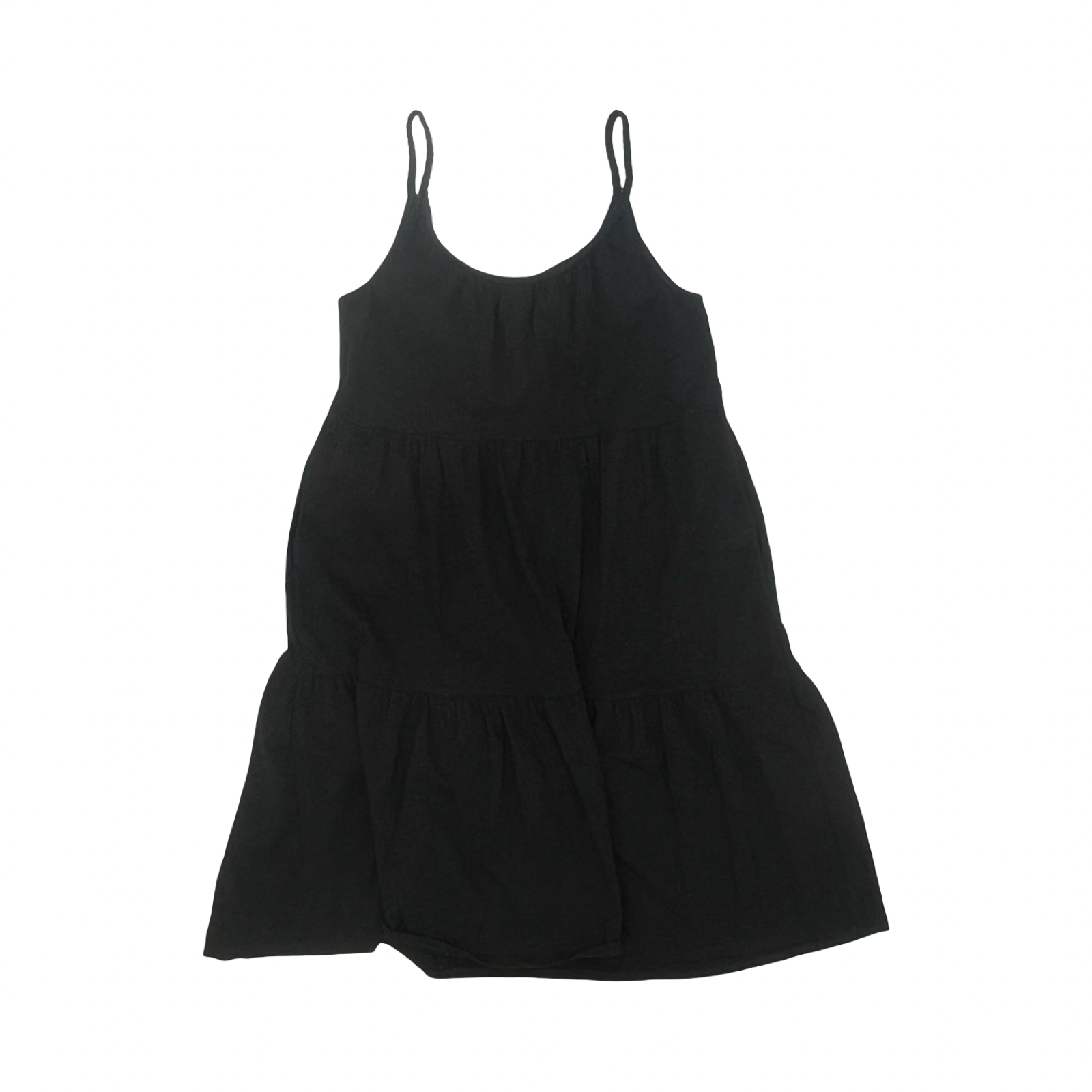 old navy short black dress The Occasion by Old Navy Black Tie Shoulder V-Neck Fit and Flare Mini Dress S